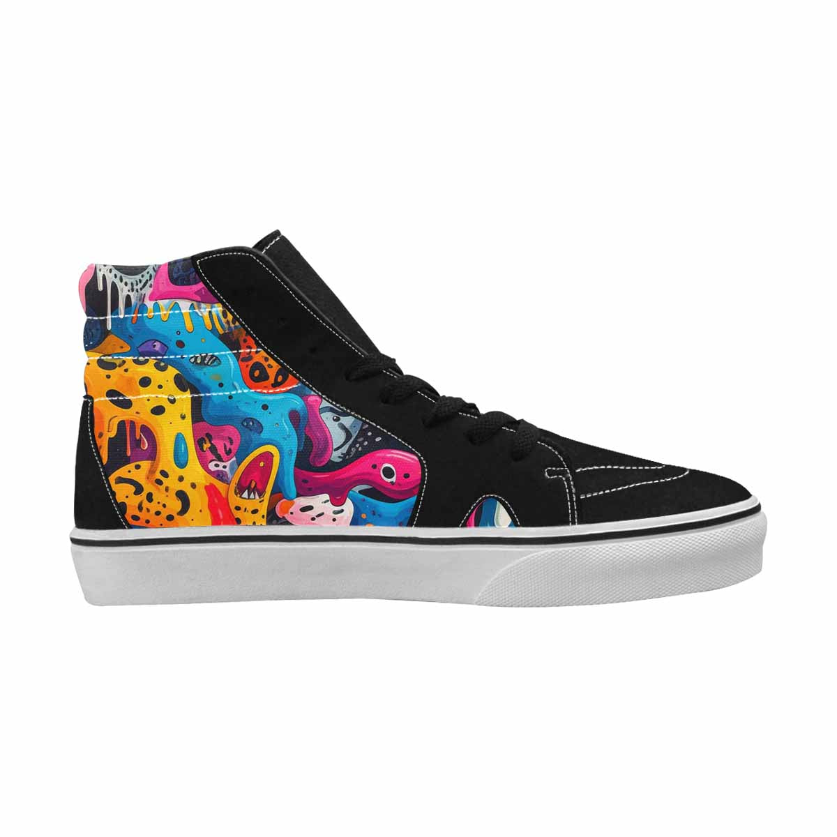 MEN'S Melting Aliens High Top Canvas Vivid Sneakers