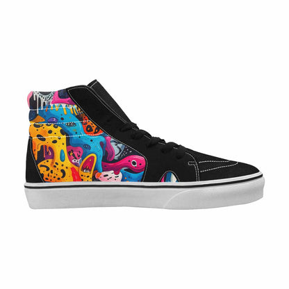 MEN'S Melting Aliens High Top Canvas Vivid Sneakers