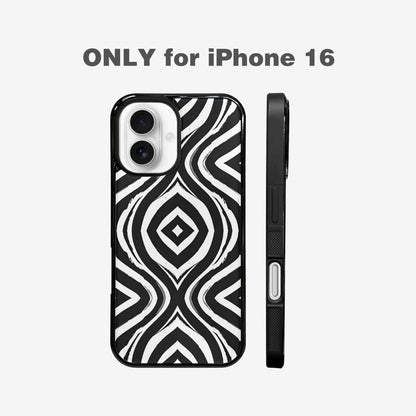 iPhone 16 Case — Classic Zebra Print Custom, Unique Phone Case Design