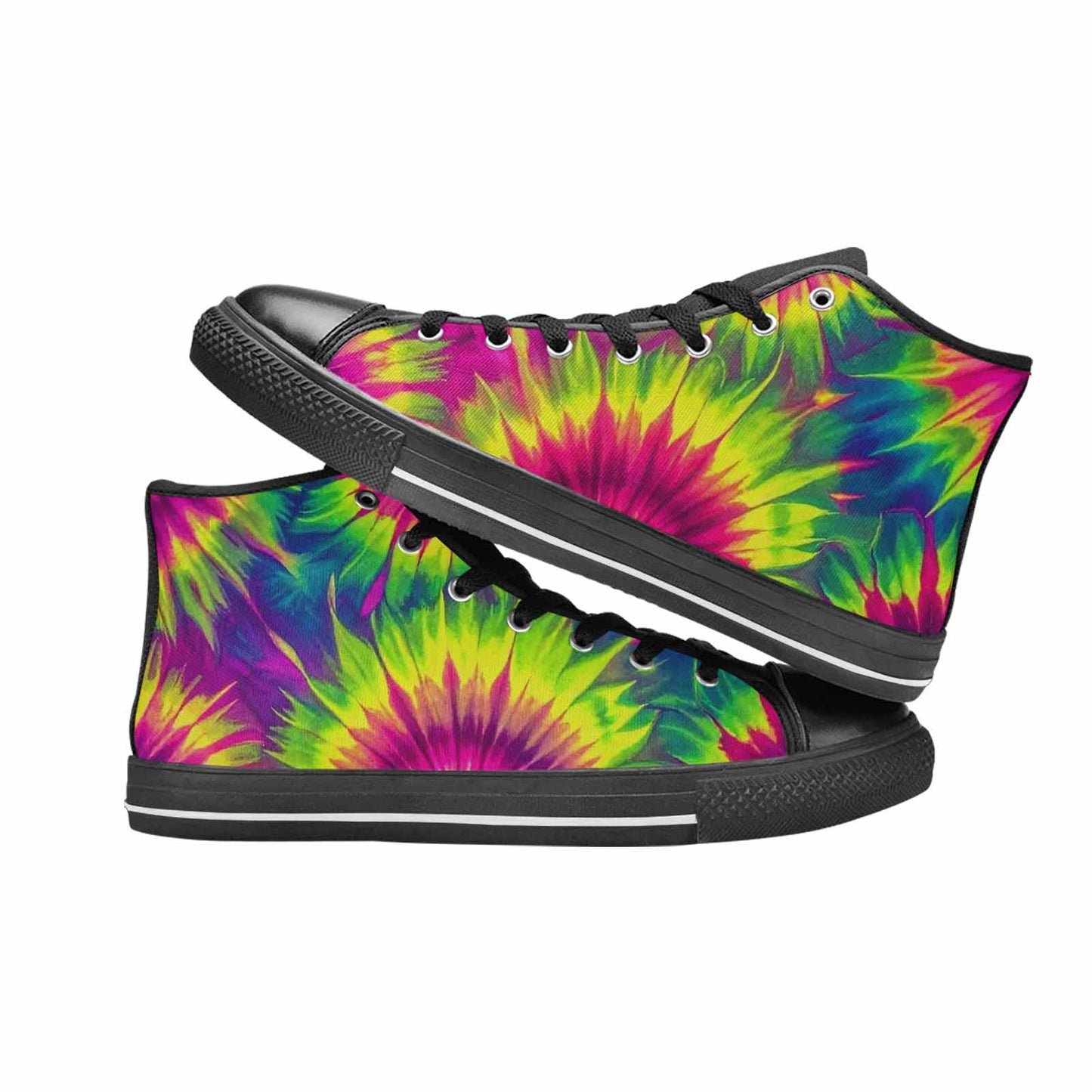 MEN'S Tie Dye - High Top Canvas Aesthetic Shoes