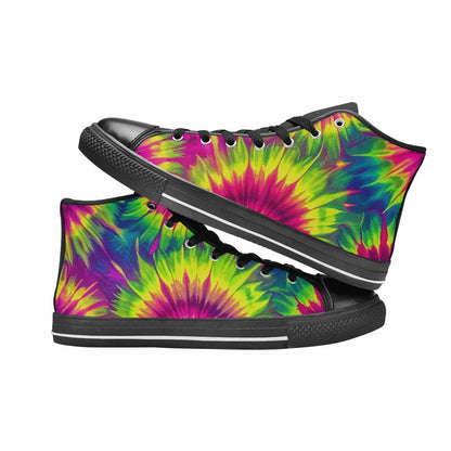 MEN'S Tie Dye - High Top Canvas Aesthetic Shoes