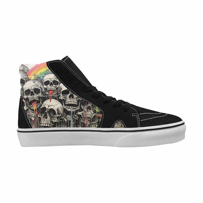 MEN'S Rainbow From Skull S High Top Canvas Neon Fantasy Shoes