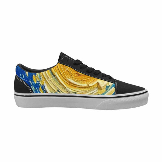 WOMEN'S Starry Night Galaxy Canvas Lace-Up Wallpaper Art Sneakers