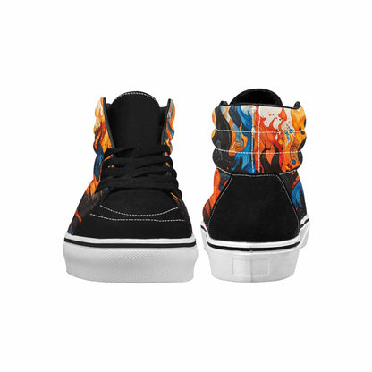 MEN'S Flame Burst High Top Canvas Dreamlike Shoes