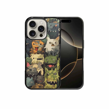iPhone 16 Pro Case — Monsters Camomonsters Pattern D6o, Custom Art Phone Cover