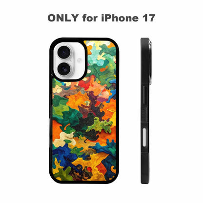 iPhone 17 Case — Camo Patches Full Color Camo, Custom Printed Phone Case