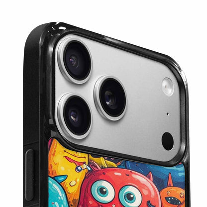 iPhone 17 Pro Case — Small Cartoon Monster Character Pattern Cartoon, Unique Phone Case Design