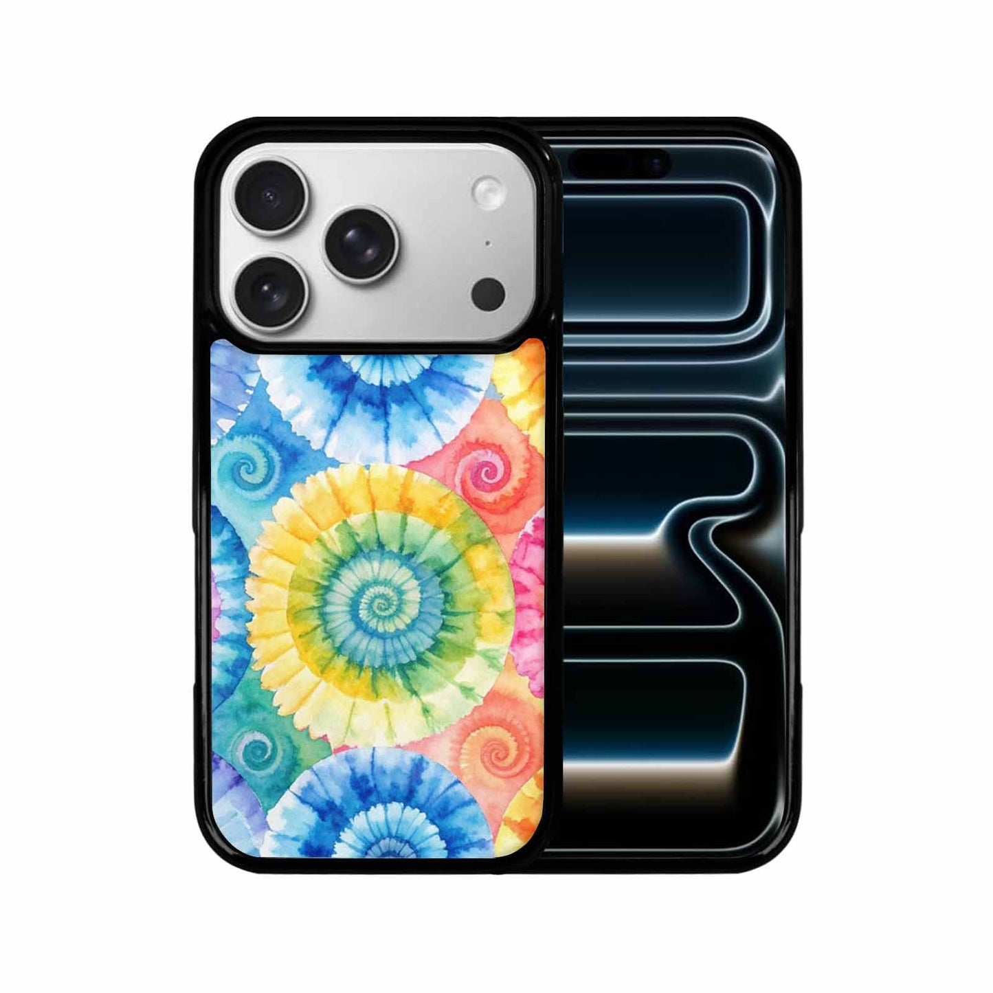 iPhone 17 Pro Case — Small Tie Dye Swirl Pattern Tie, Custom Phone Case