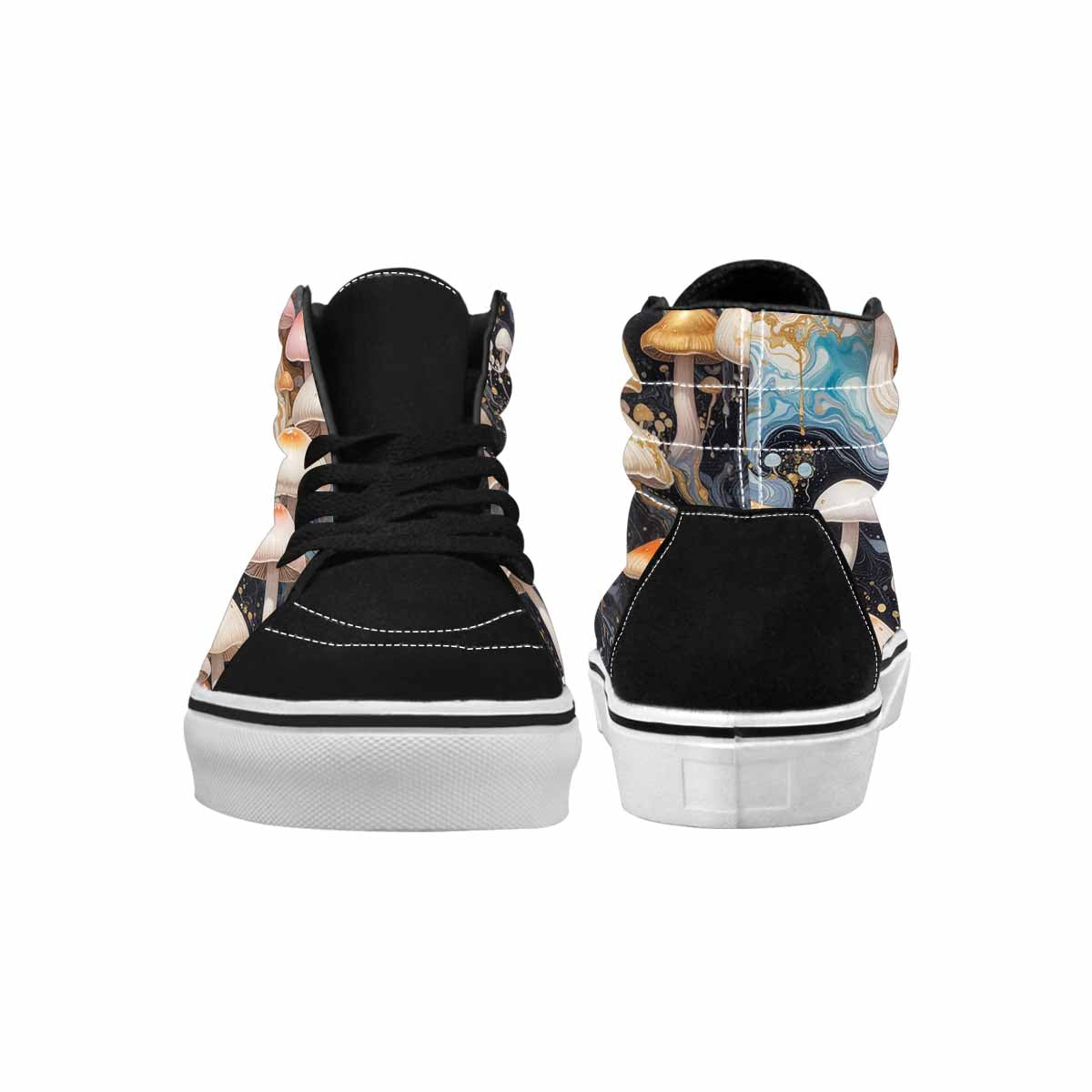 MEN'S Mushrooms High Top Canvas Wallpaper Art Sneakers