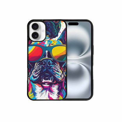 iPhone 16 Plus Case — French Bulldog Pop Art Pattern, Original Design Phone Case