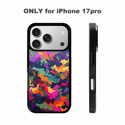 iPhone 17 Pro Case — Small Military Camouflage Blotch Pattern Camo, Custom Printed Phone Case