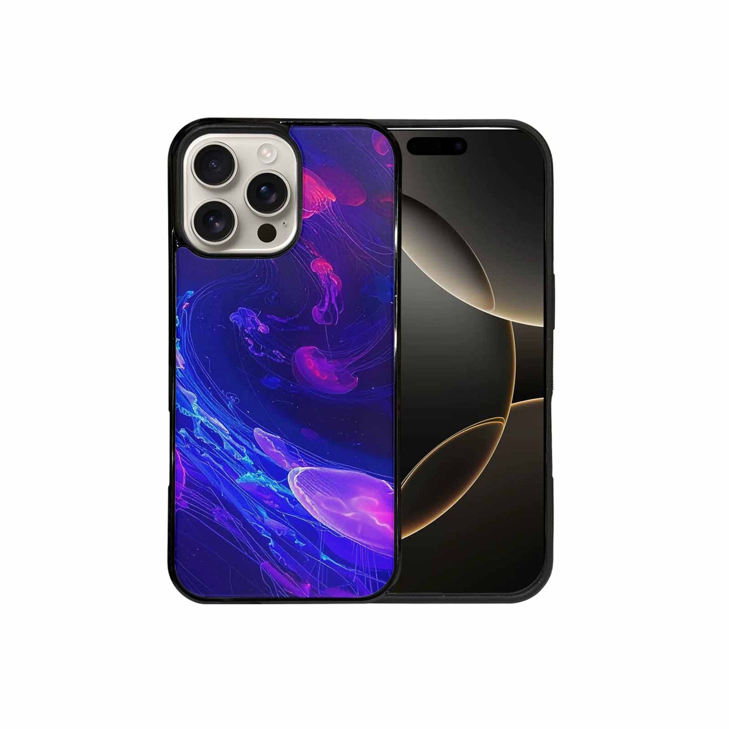 iPhone 16 Pro Max Case — Jellyfish Glow Jellyfish Glow Pattern Hundreds, Unique Phone Case Design