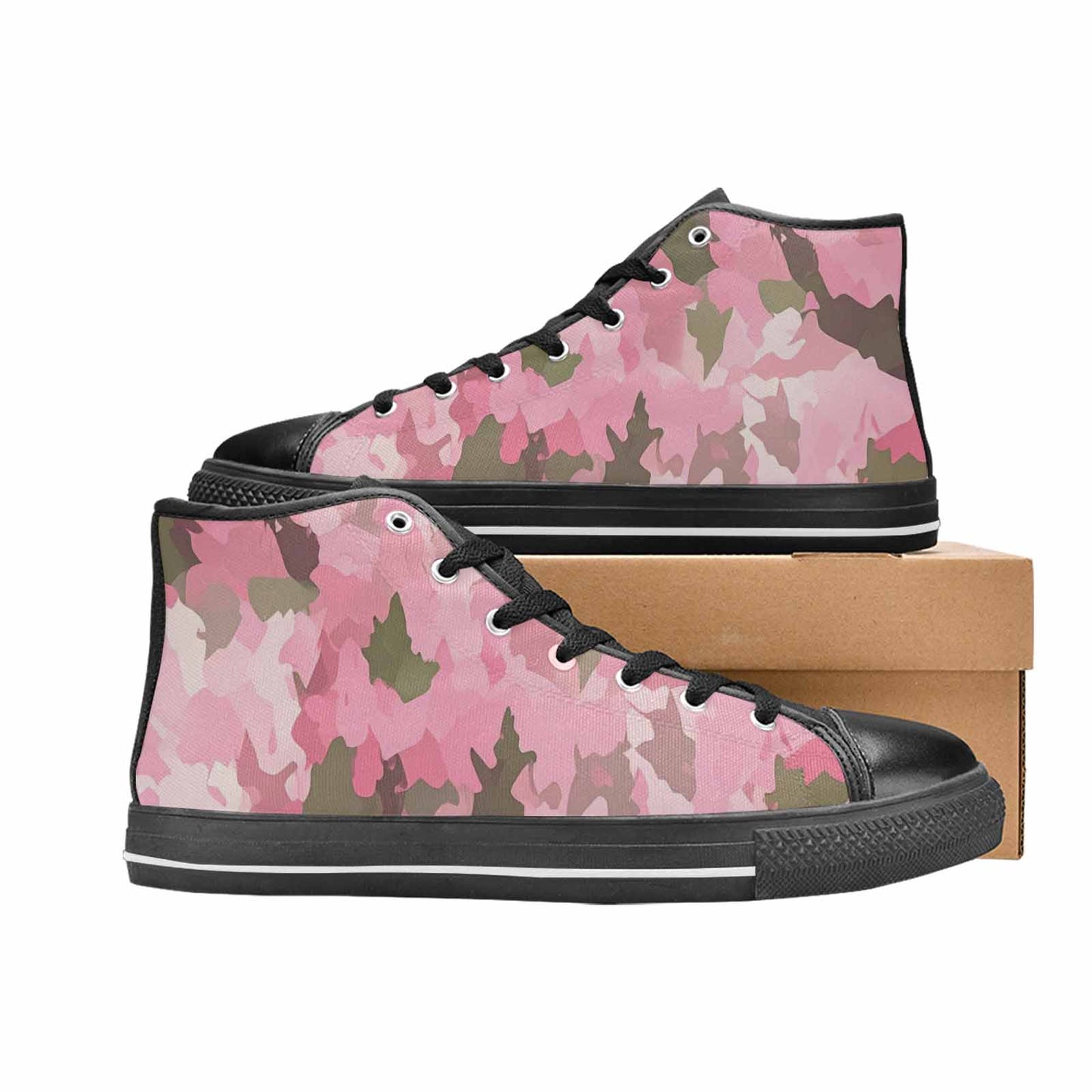 WOMEN'S Military Camouflage Blotch High Top Canvas Y2K Shoes