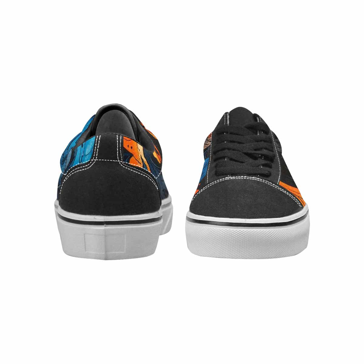 WOMEN'S Flame Burst Lace-Up Canvas Surreal Shoes
