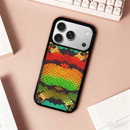 iPhone 17 Pro Case — Snake Print Dark Seamless Pattern Animal, Customized Protective Case