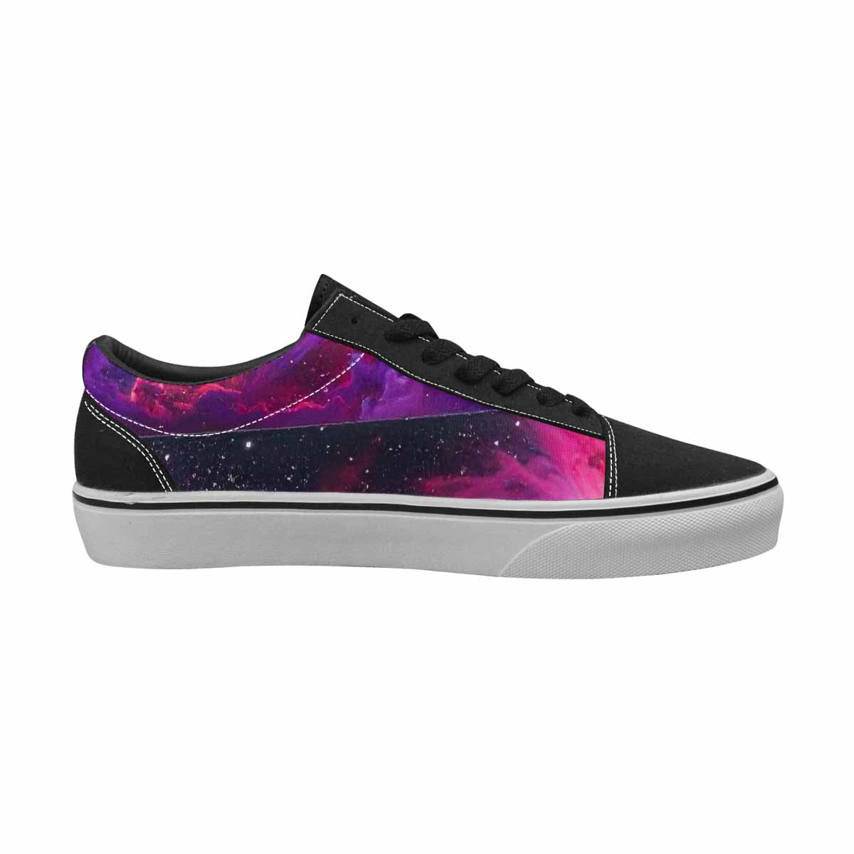 WOMEN'S Galaxy Nebula Galaxy Nebula Lace-Up Canvas Cottagecore Sneakers