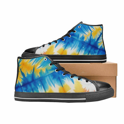 MEN'S Tie Dye Drip High Top Canvas Vivid Shoes