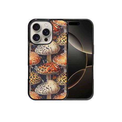 iPhone 16 Pro Case — Mushrooms Pattern Hundreds Of, Unique Phone Case Design