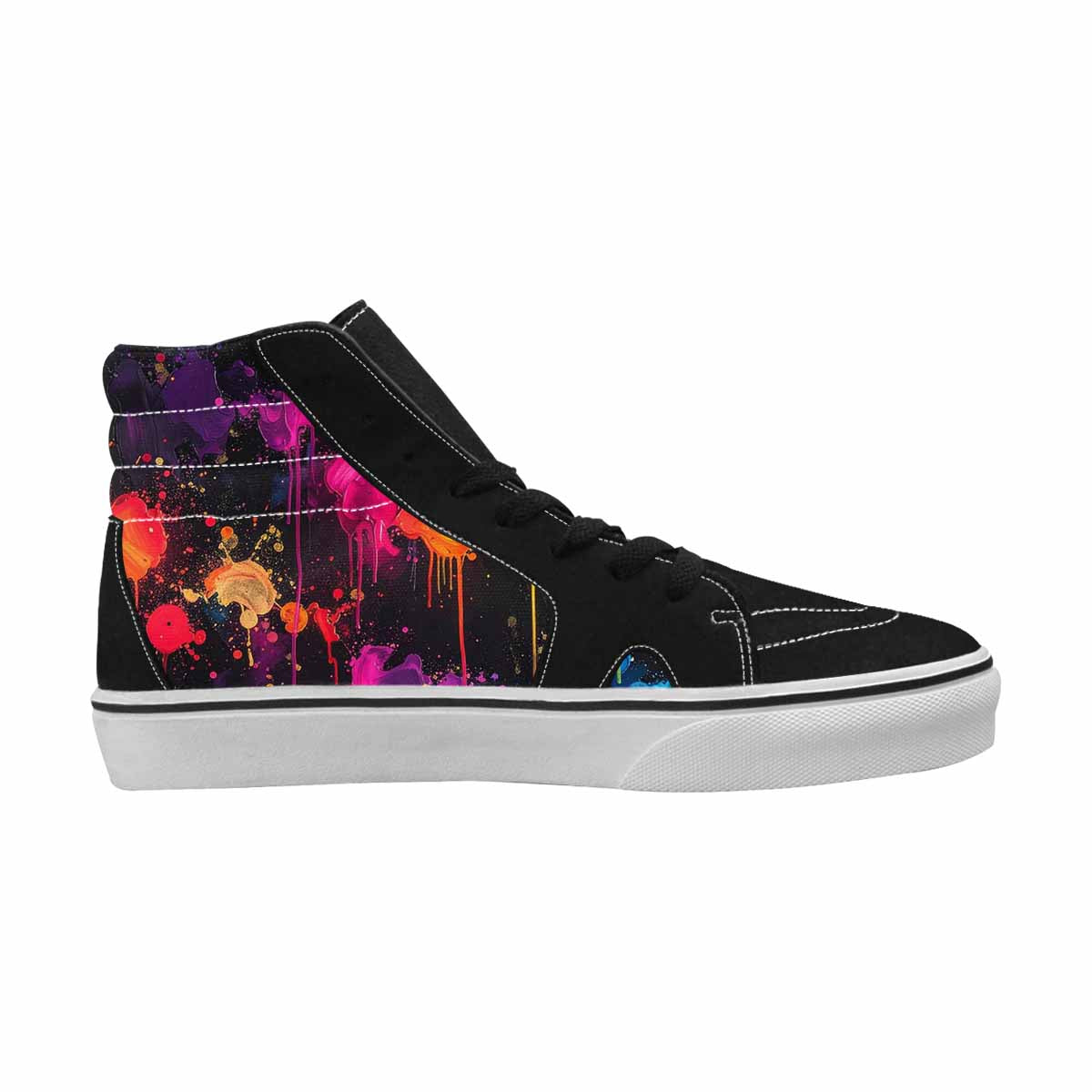WOMEN'S Paint Splatter High Top Canvas Aesthetic Sneakers