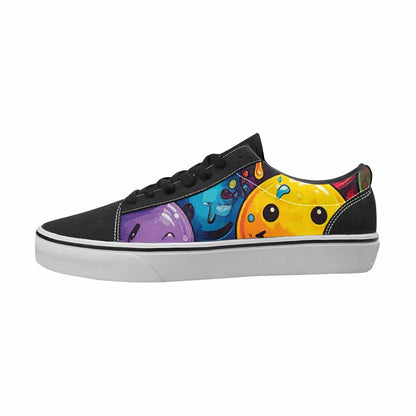 MEN'S Smiley Face Canvas Artist-designed Wallpaper Art Custom Printed Shoes