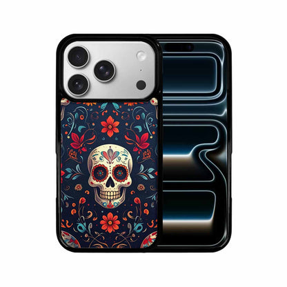 iPhone 17 Pro Case — Day Dead Sugar Skull Art Gothic, Custom Printed Phone Case