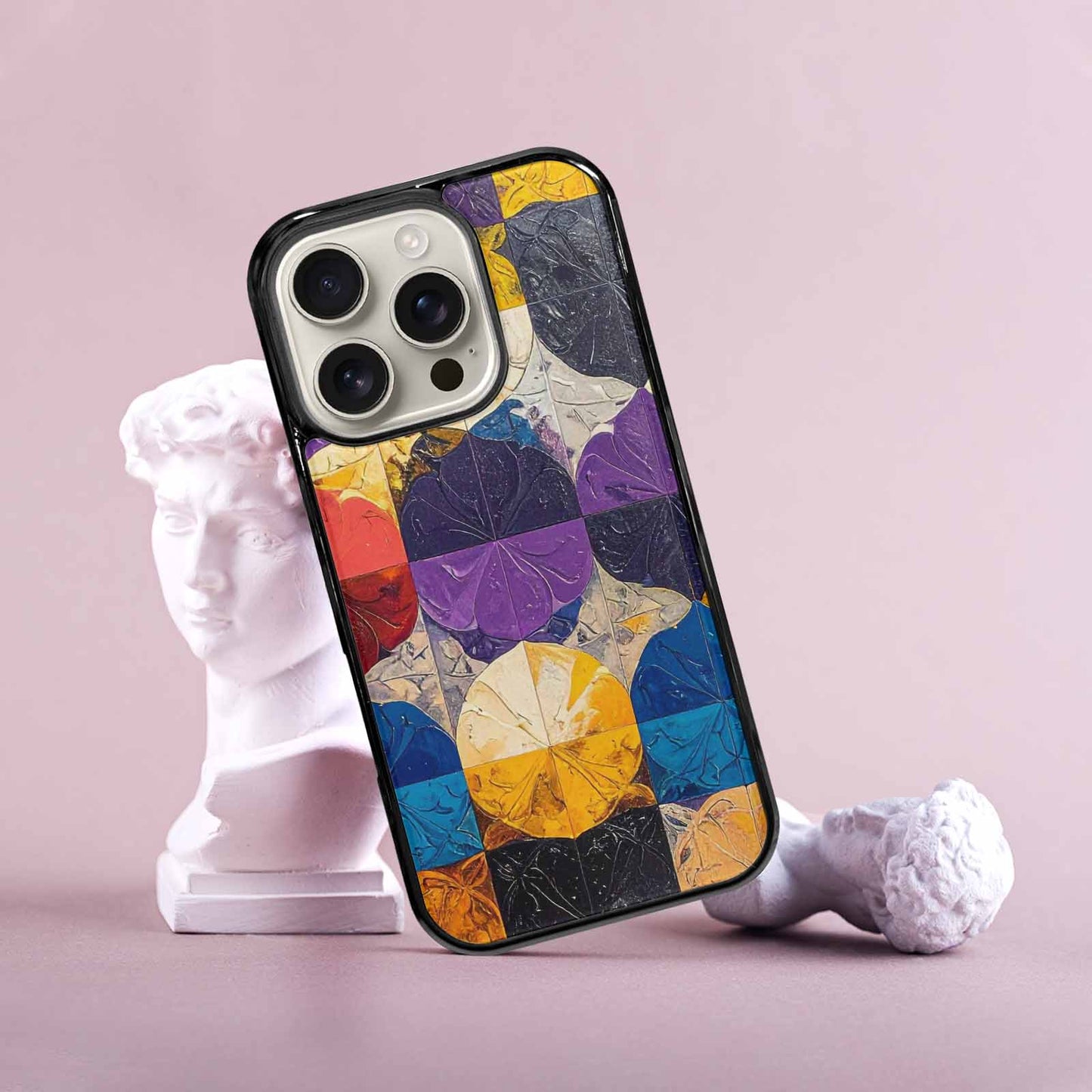 iPhone 16 Pro Case — Nonbinary Flag Color Theme Small Rainbow, Custom Phone Case