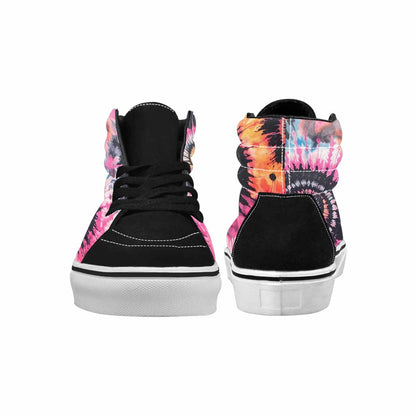 MEN'S Tie High Top Canvas Kaleidoscope Sneakers