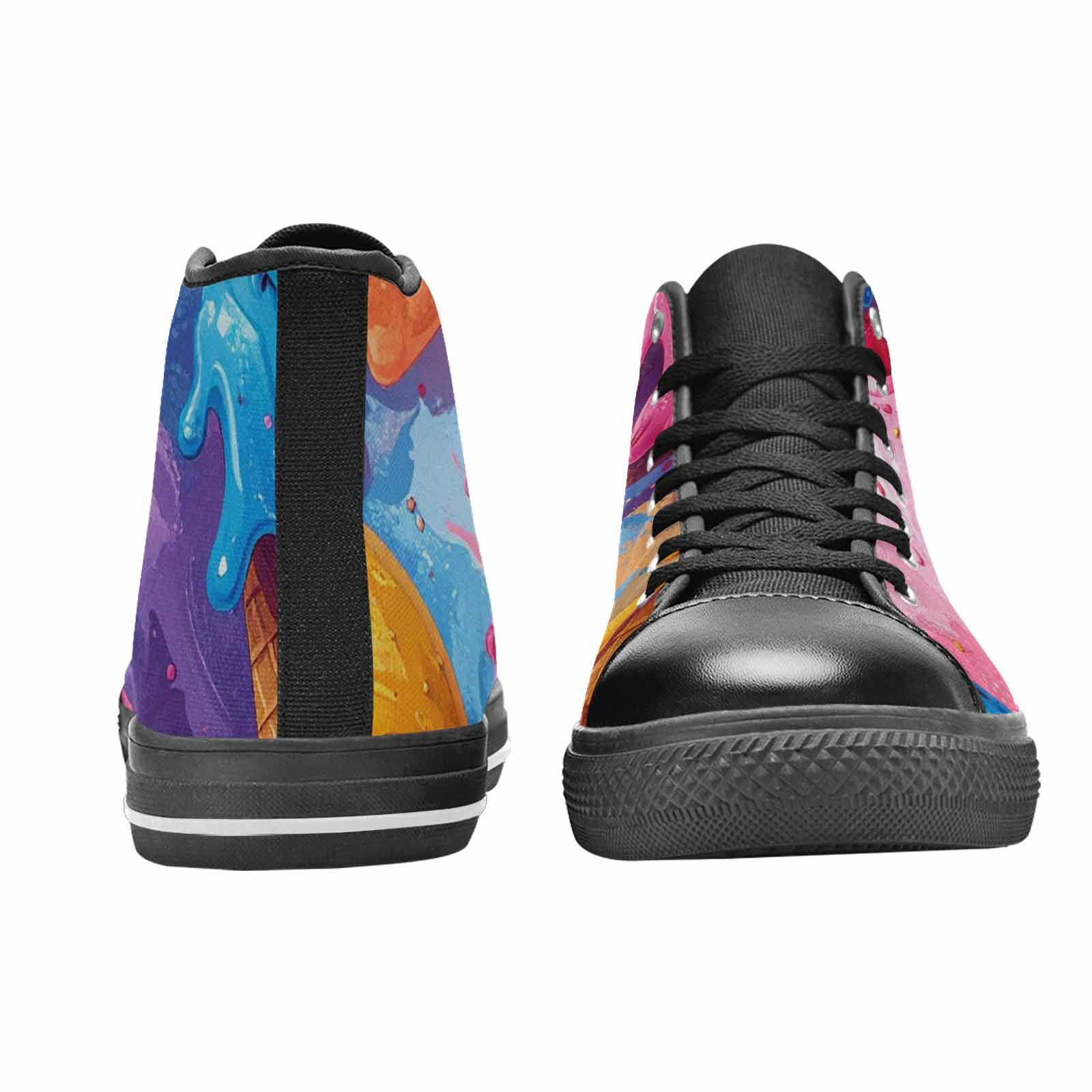MEN'S Melting Icecream Monster Cherry High Top Canvas Vivid Custom Shoes