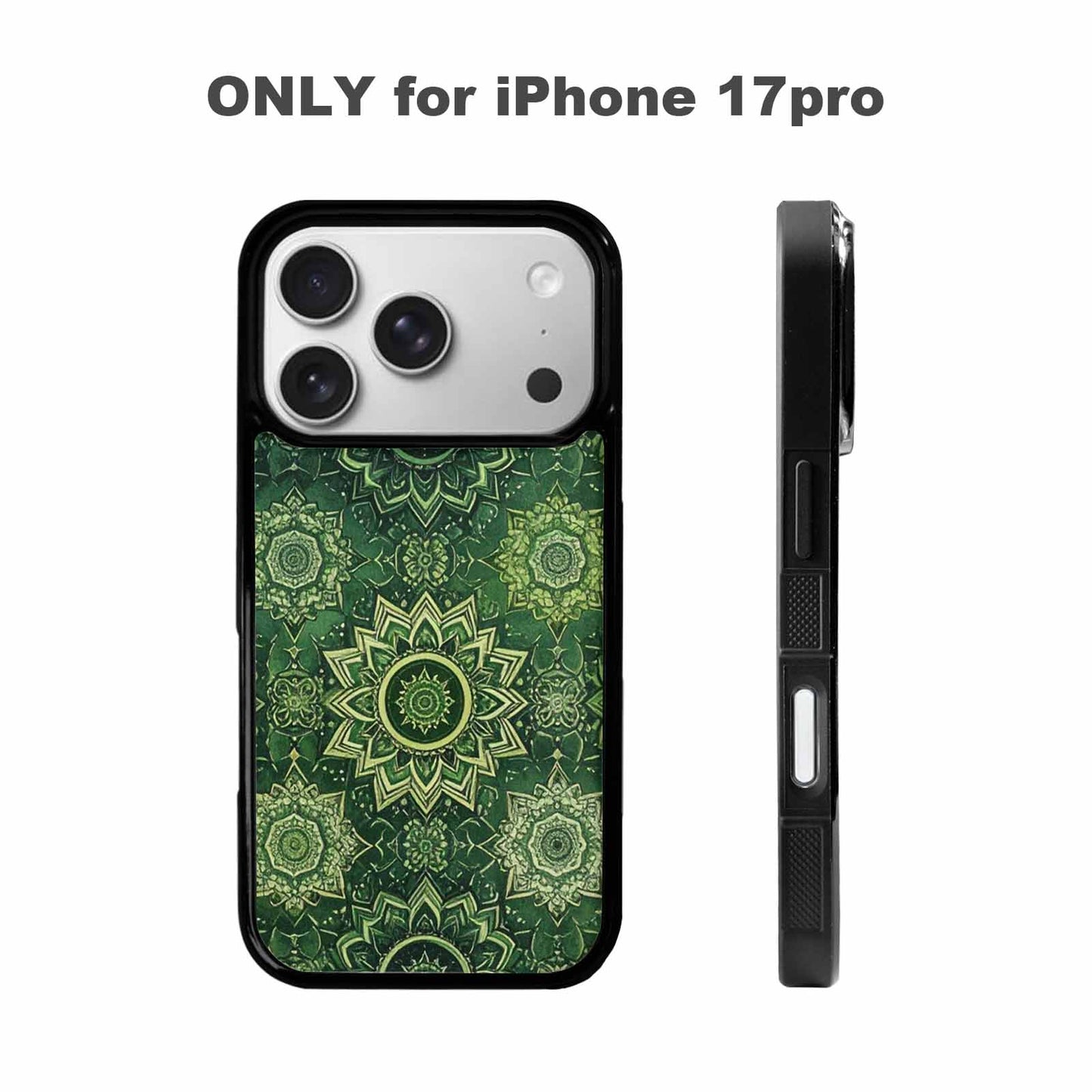 iPhone 17 Pro Case — Small Mandala Pattern Randomly Varying Floral, Custom Printed Phone Case
