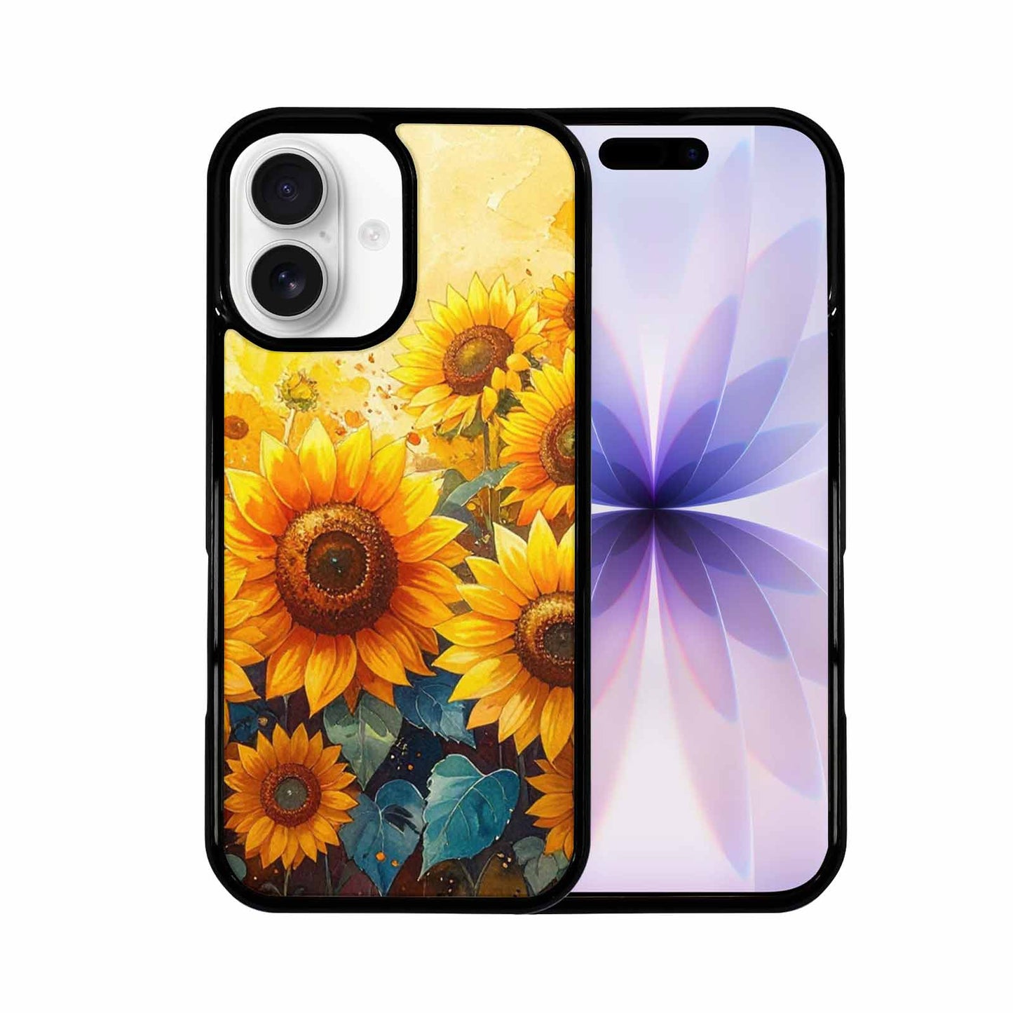 iPhone 17 Case — Full Color Vibrant Sunflower Floral, Custom Phone Case