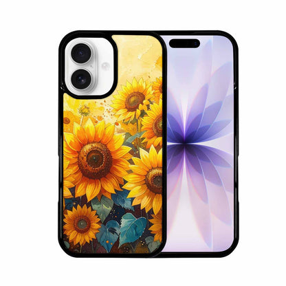 iPhone 17 Case — Full Color Vibrant Sunflower Floral, Custom Phone Case