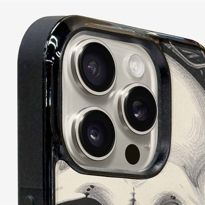iPhone 15 Pro Max Case — 20 Skulls Overlapping Seamless Tileable Pattern, Unique Phone Case Design