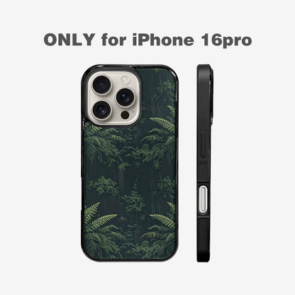 iPhone 16 Pro Case — Seamless Pattern Ancient Redwood Forest Giant, Unique Phone Case Design
