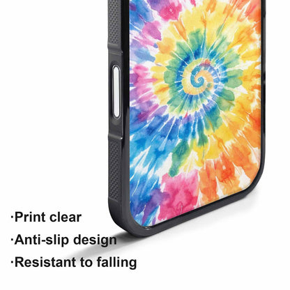 iPhone 17 Air Case — Small Tie Dye Swirl Pattern Tie, Personalized Phone Case