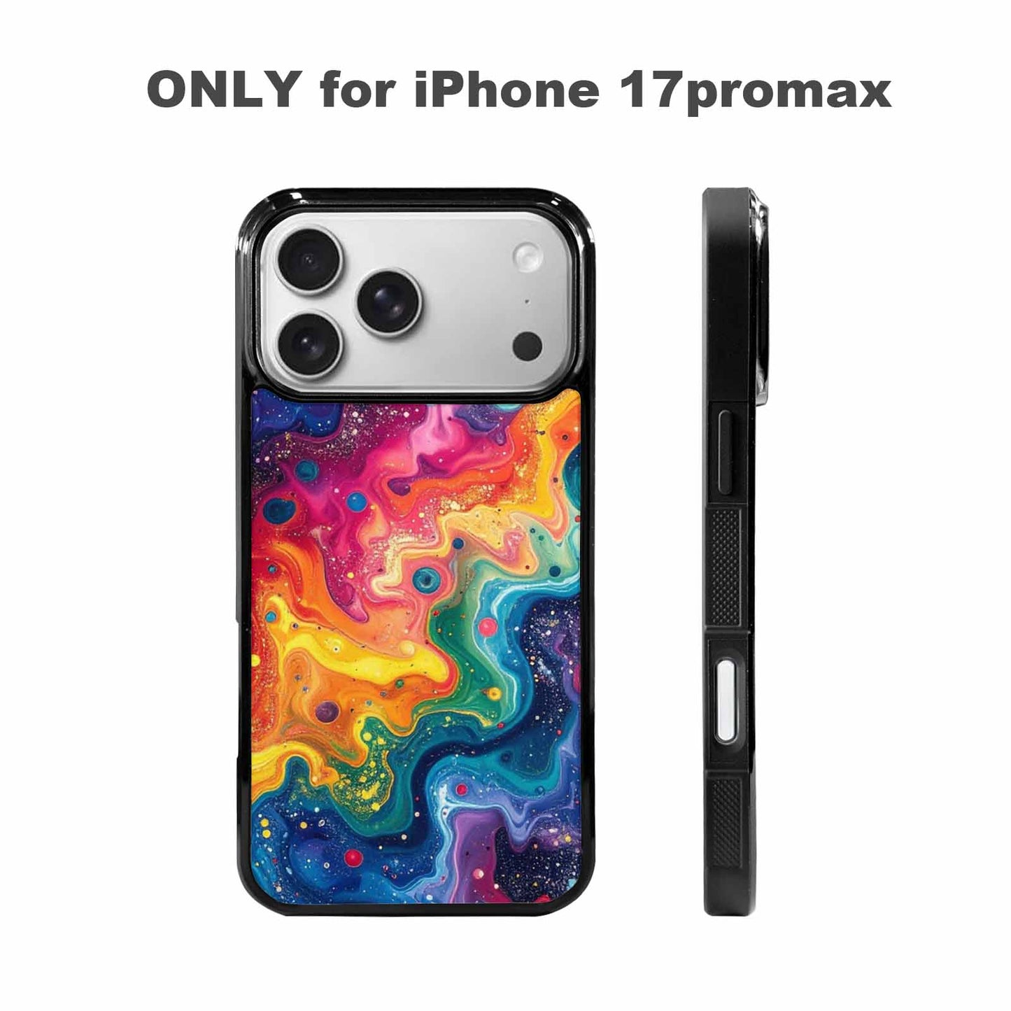 iPhone 17 Pro Max Case — Galaxy Art Colorful Cosmic Galaxy Space, Unique Phone Case Design
