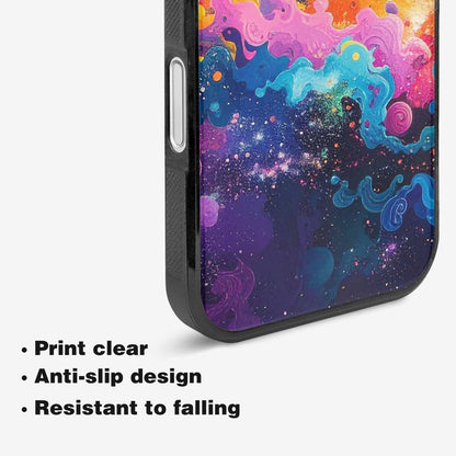 iPhone 16 Plus Case — Cosmic Creature And Object Mashup Pattern, Custom Art Phone Cover