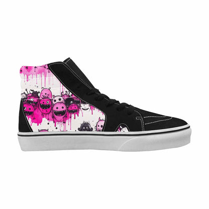 MEN'S Monsters (general) High Top Canvas Dark Academia Sneakers