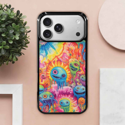 iPhone 17 Pro Max Case — Aliens Tie Dyemelting Aliens Tie Dye, Custom Art Phone Cover