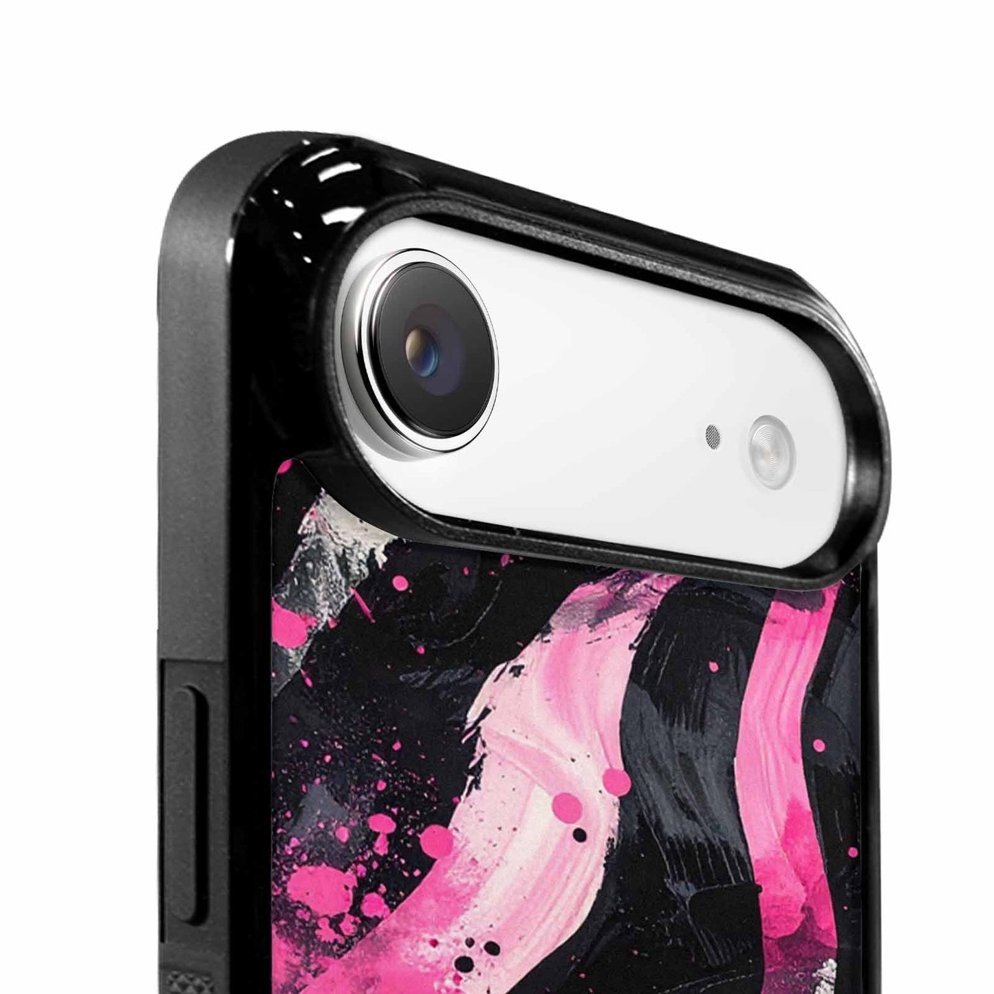 iPhone 17 Air Case — Black Pink Ink Zebra Stripe Animal, Custom Printed Phone Case