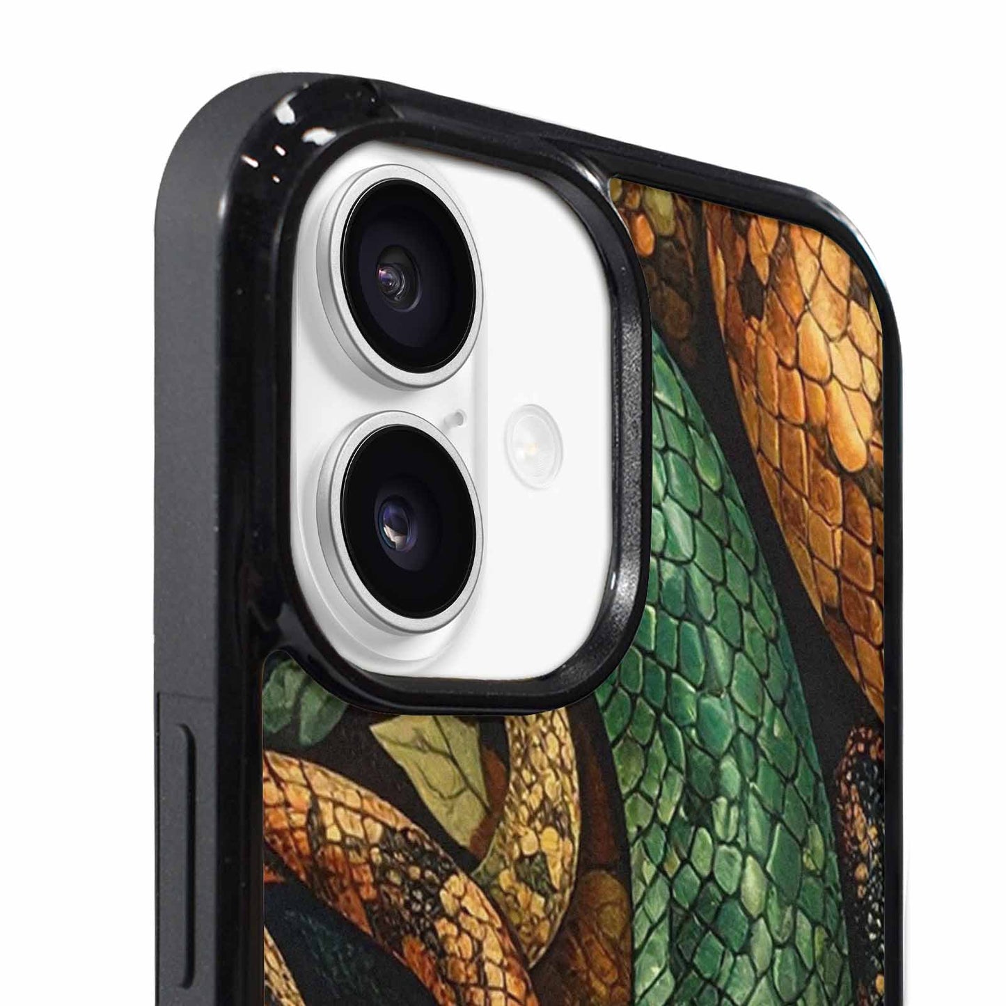 iPhone 17 Case — Small Snake Skin Reptile Original Art, Custom Designed Case Cover