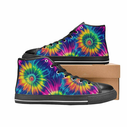 MEN'S Tie Dye - High Top Canvas Y2K Sneakers
