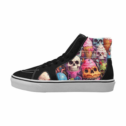 MEN'S Ice Cream Monsters  High Top Canvas Dark Academia Custom Sneakers