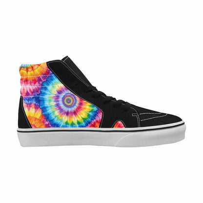 WOMEN'S Tie Dye - High Top Canvas Dark Academia Shoes