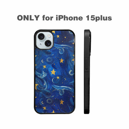 iPhone 15 Plus Case — Starry Night Galaxy, Custom Designed Case Cover