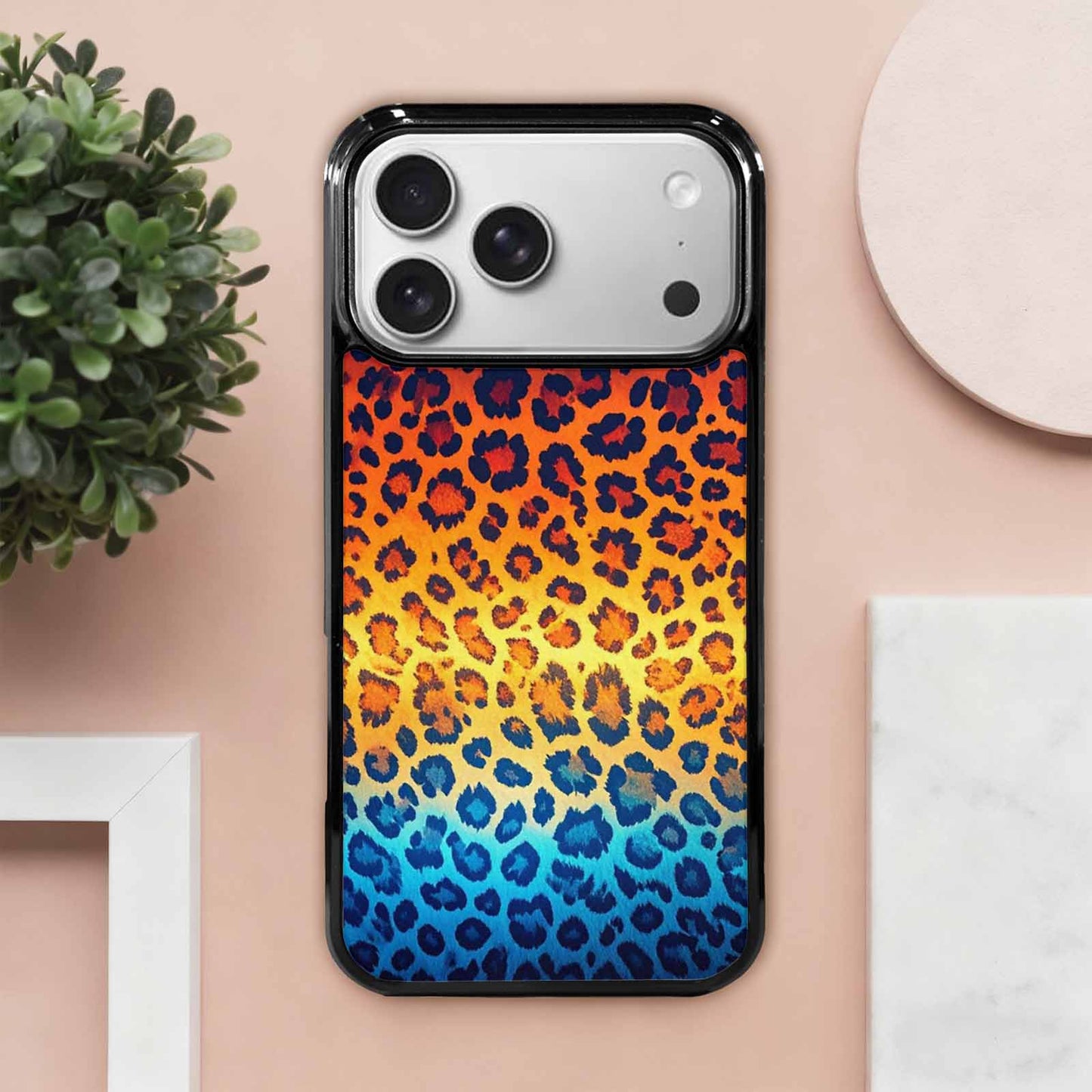 iPhone 17 Pro Max Case — Leopard Print Gradient Style Animal Print, Personalized Phone Case