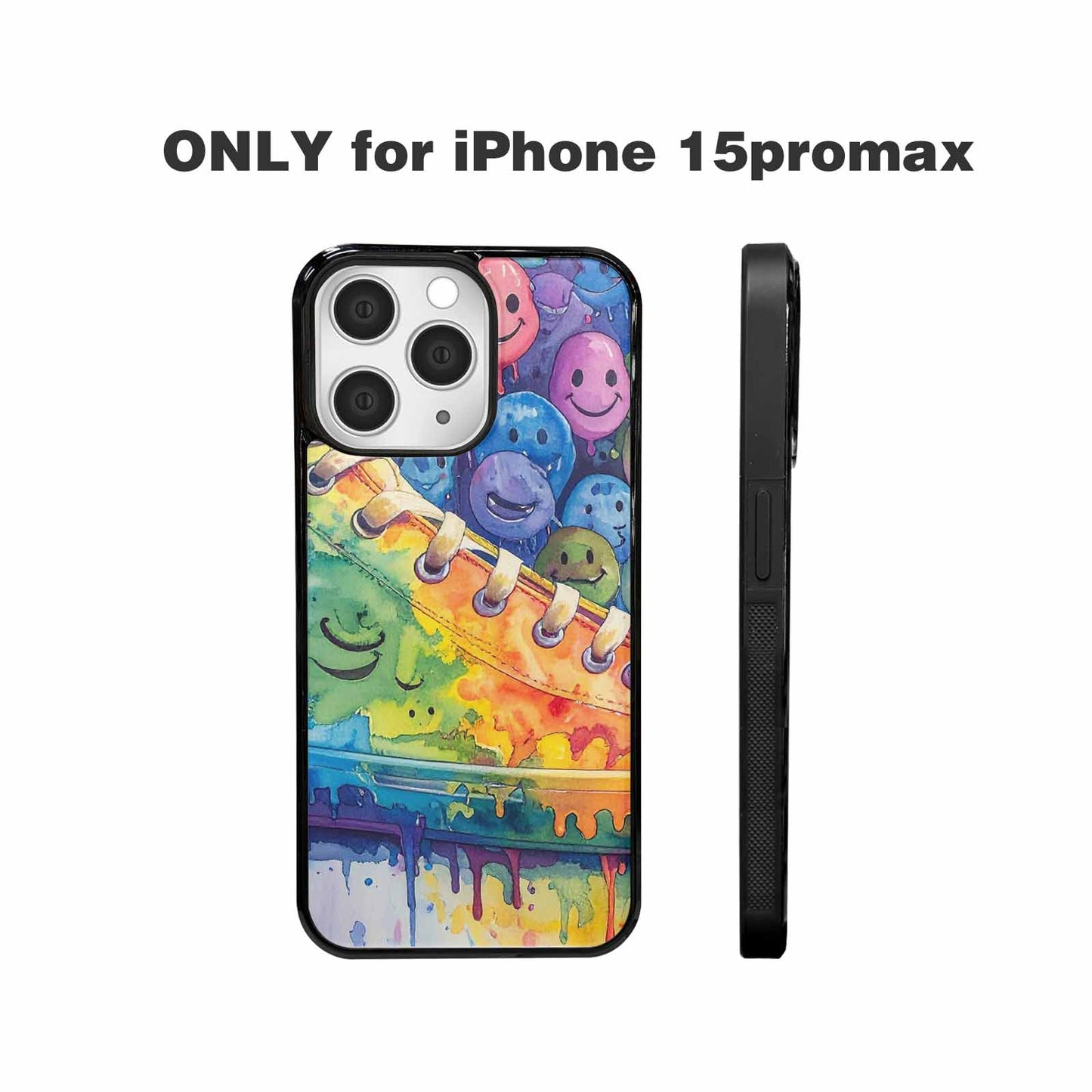 iPhone 15 Pro Max Case — Smiley Facessmiley Faces Tie D, Original Design Phone Case
