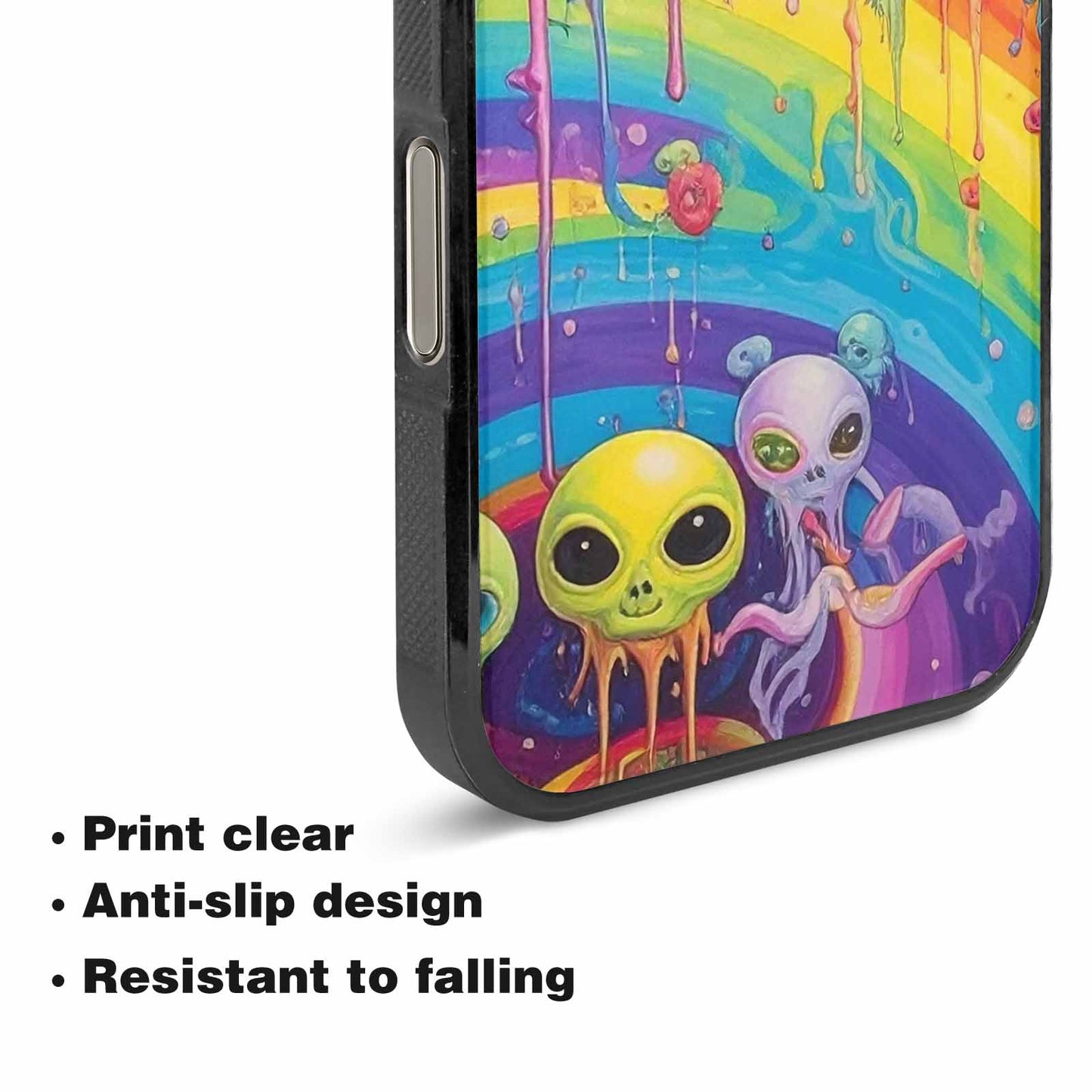 iPhone 16 Pro Max Case — Aliens Tie Dyemelting Aliens P, Custom Made Phone Cover