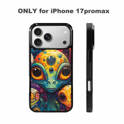 iPhone 17 Pro Max Case — Cartoon Alien Characters Alien Scifi, Customized Protective Case