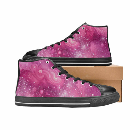 WOMEN'S Galaxy Art - High Top Canvas Y2K Sneakers