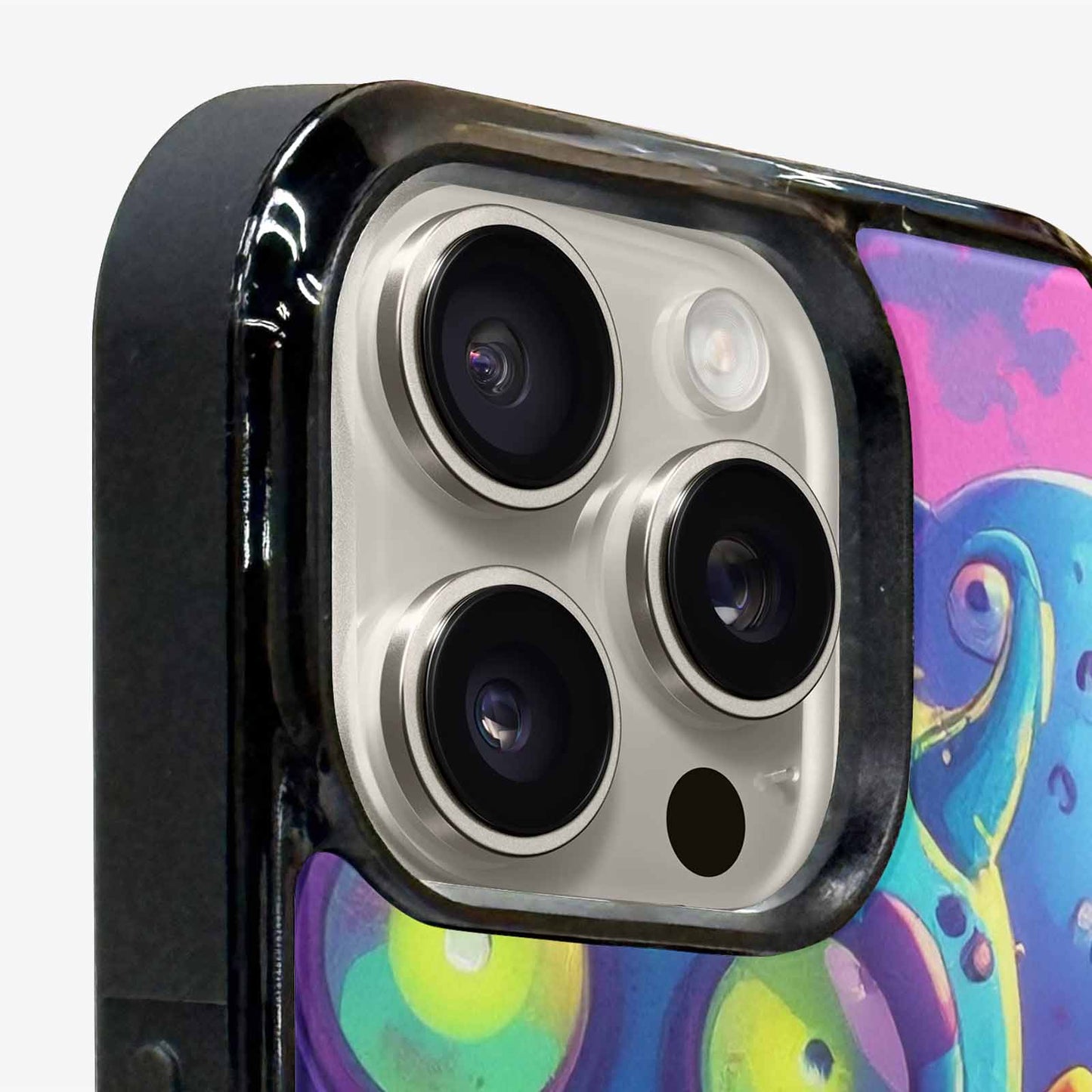 iPhone 16 Pro Case — Overlapping Endlessly No Empty Space Monsters, Personalized Phone Case